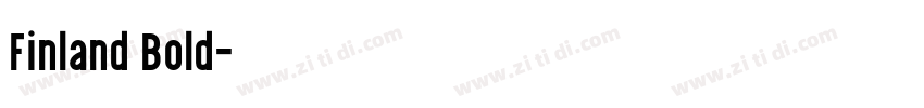 Finland Bold字体转换